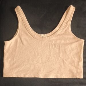 Aerie Light Beige Crop Top